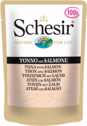 Schesir Wet Pouch 100 Adult Cat Tuna & Salmon