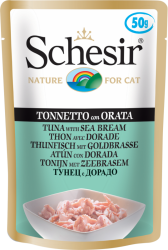 Schesir Wet Pouch 50 Adult Cat Tuna & Sea Bream