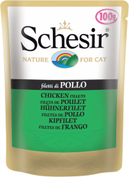 Schesir Wet Pouch 100 Adult Cat Chicken Fillets